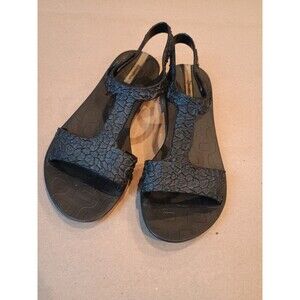 Ipanema Sz 7 Venus Strap Sandal Black Rubber  Made In Brazil